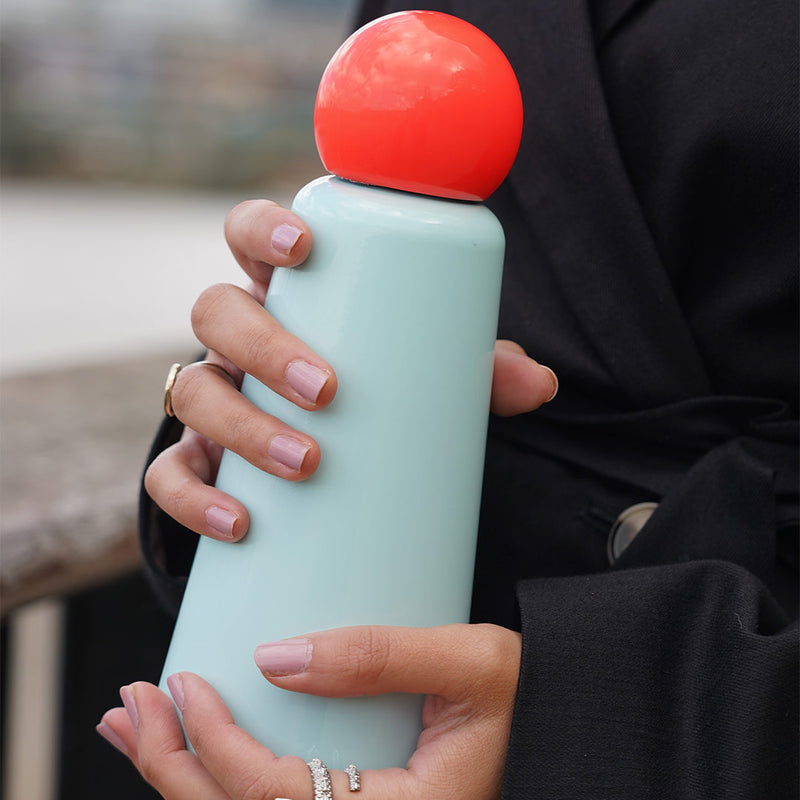 500ml Skittle Water Bottle - Mint & Coral