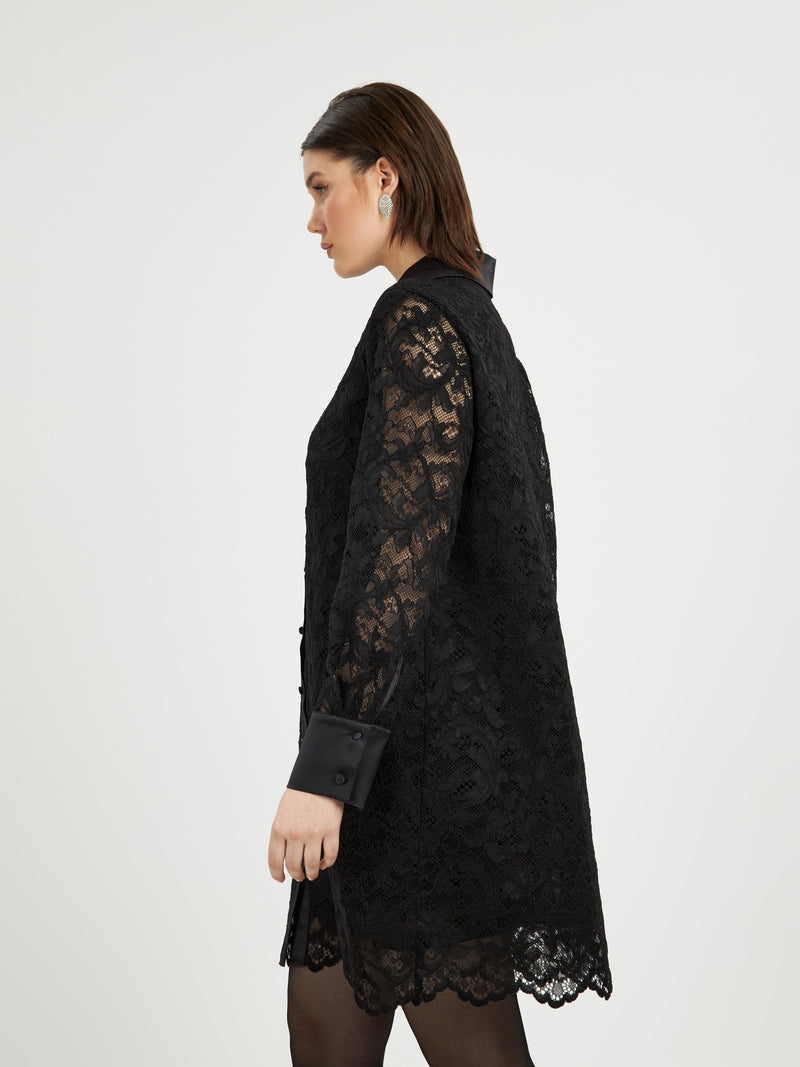 Lace Dress/Shirt - Black