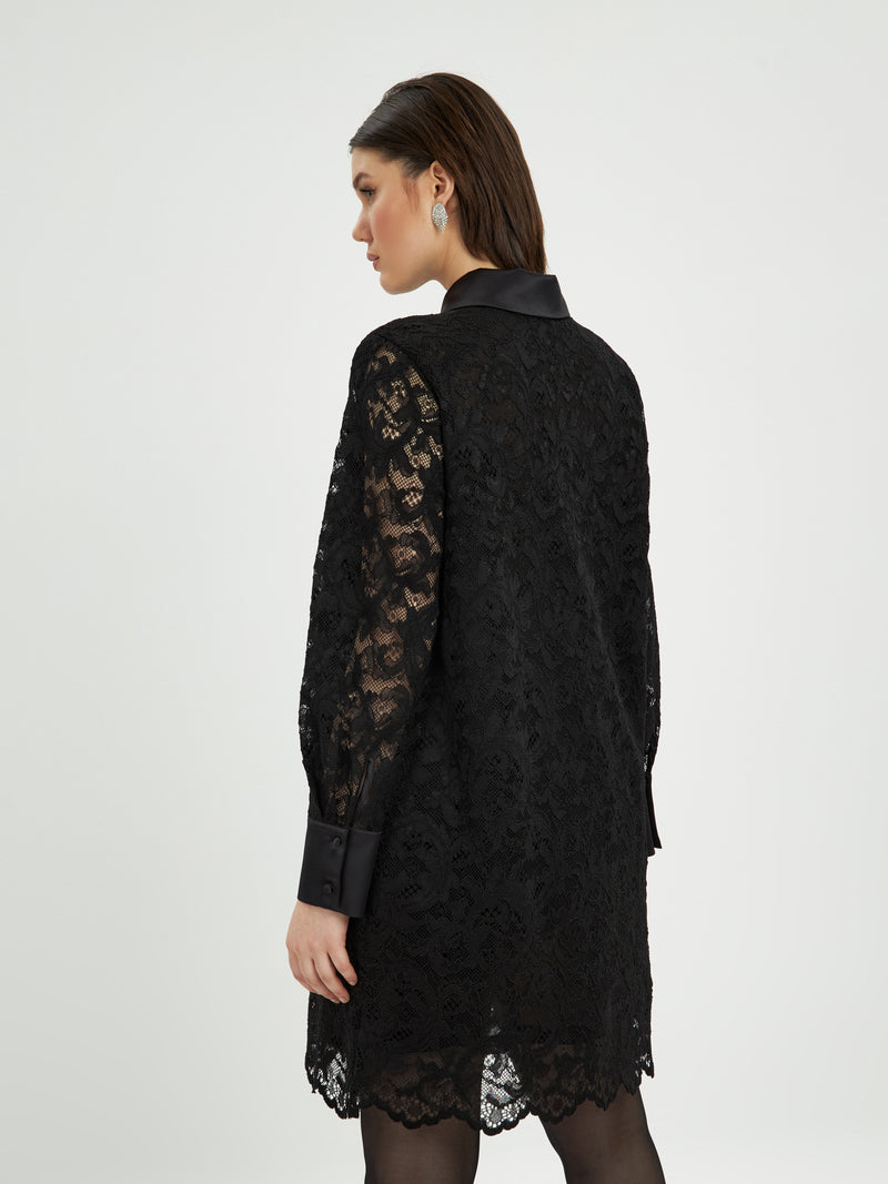 Lace Dress/Shirt - Black