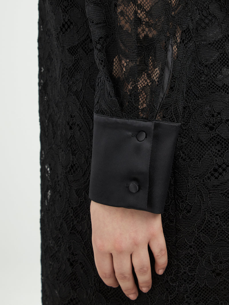 Lace Dress/Shirt - Black