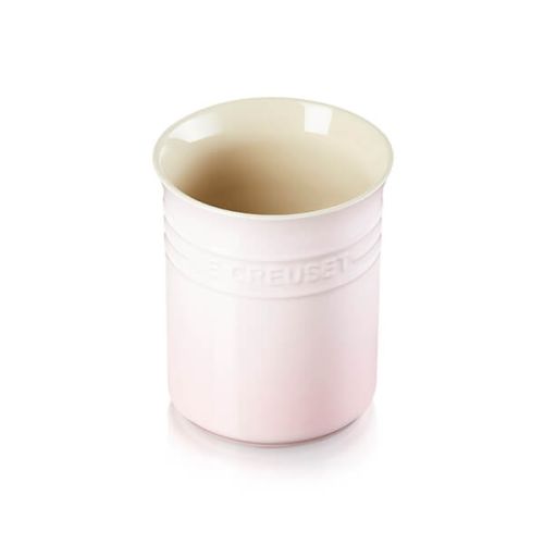 Small Stoneware Utensil Jar - Shell Pink