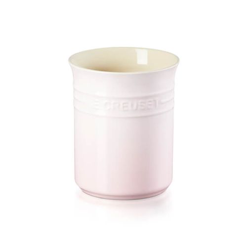 Small Stoneware Utensil Jar - Shell Pink