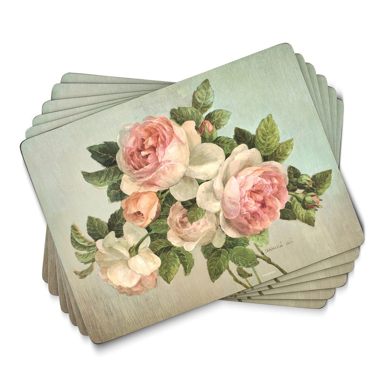 Antique Rose Set of 6 Placemats