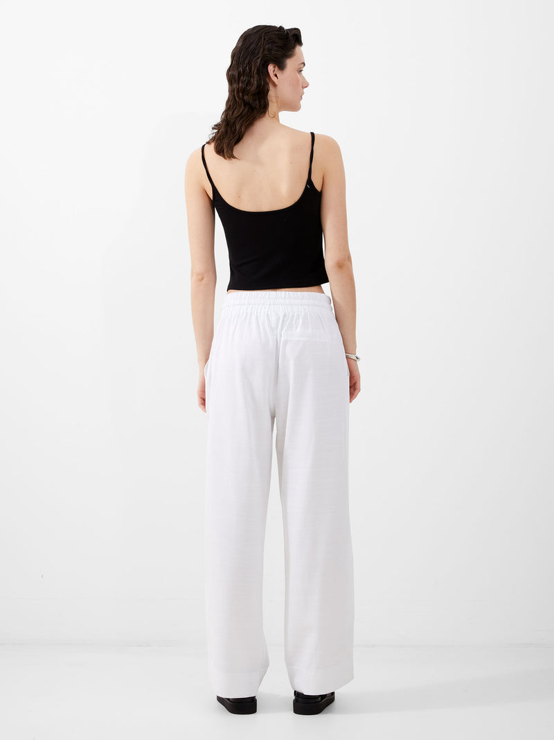 Bodie Blend Trouser - Linen White