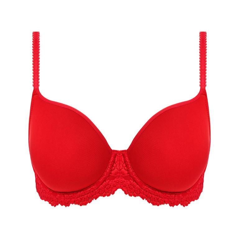 Embrace Lace Contour Bra - Equestrian Red