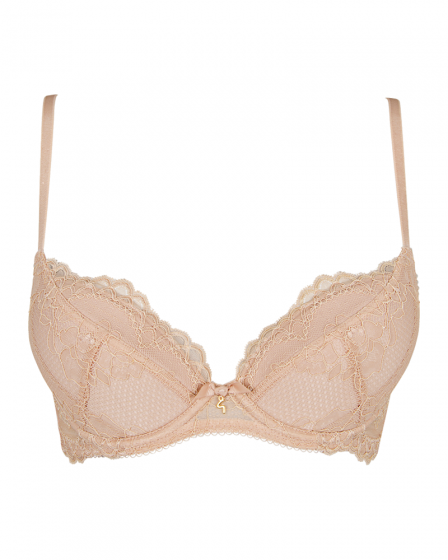 Superboost Lace Plunge Bra - Nude