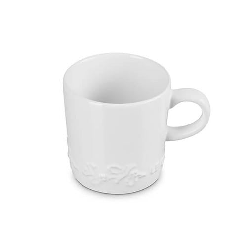 Holly Cappuccino Mug - White