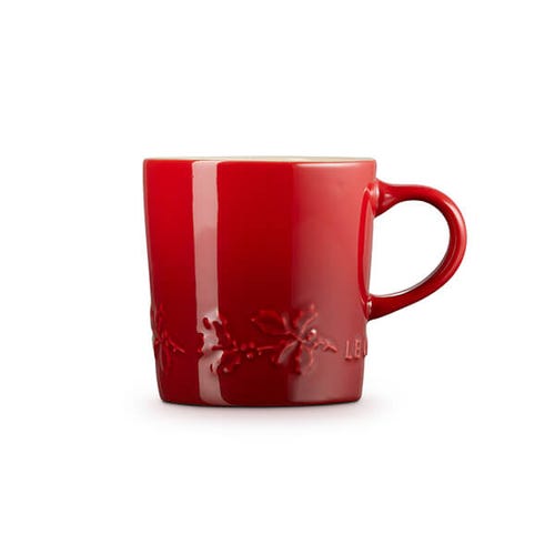 Holly Cappuccino Mug - Cerise