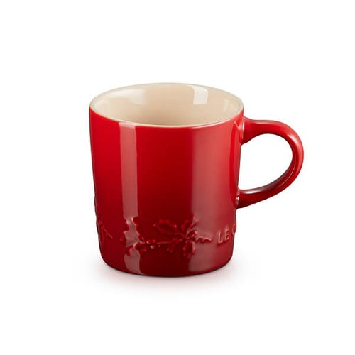 Holly Cappuccino Mug - Cerise