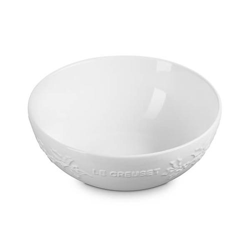 Holly Serving Bowl - White