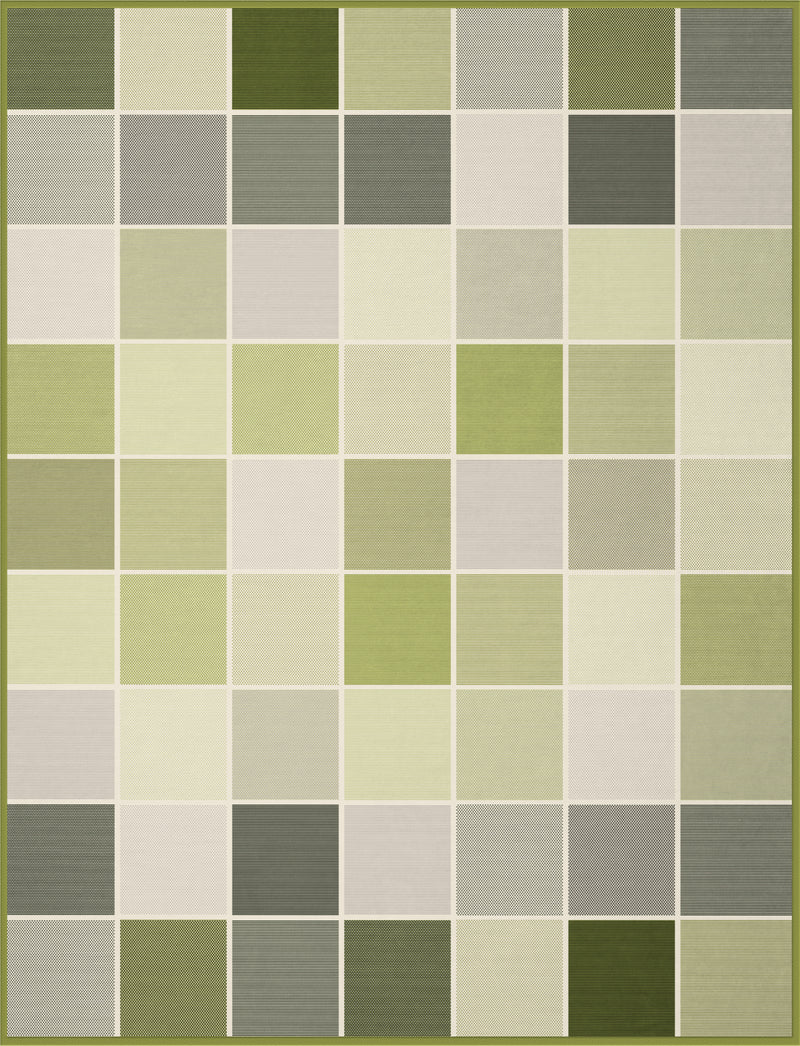 Thermosoft Throw - Check Green 150 x 200