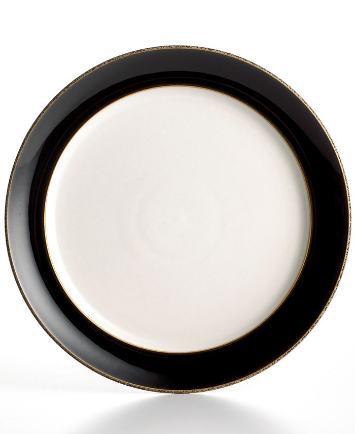 Praline Noir Wide Rimmed Dinner Plate