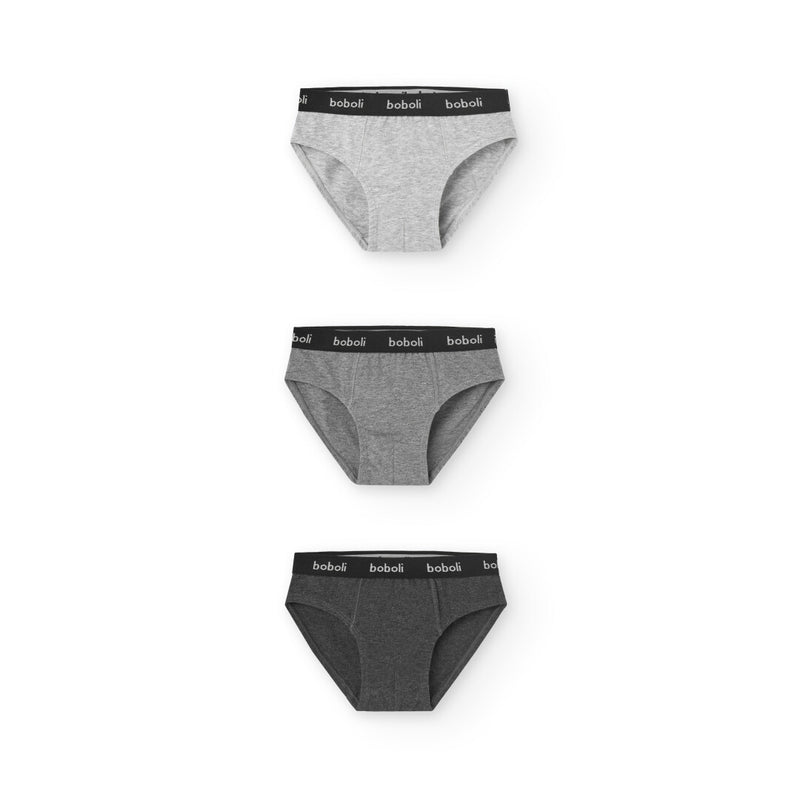 3 Pack Briefs - Grey