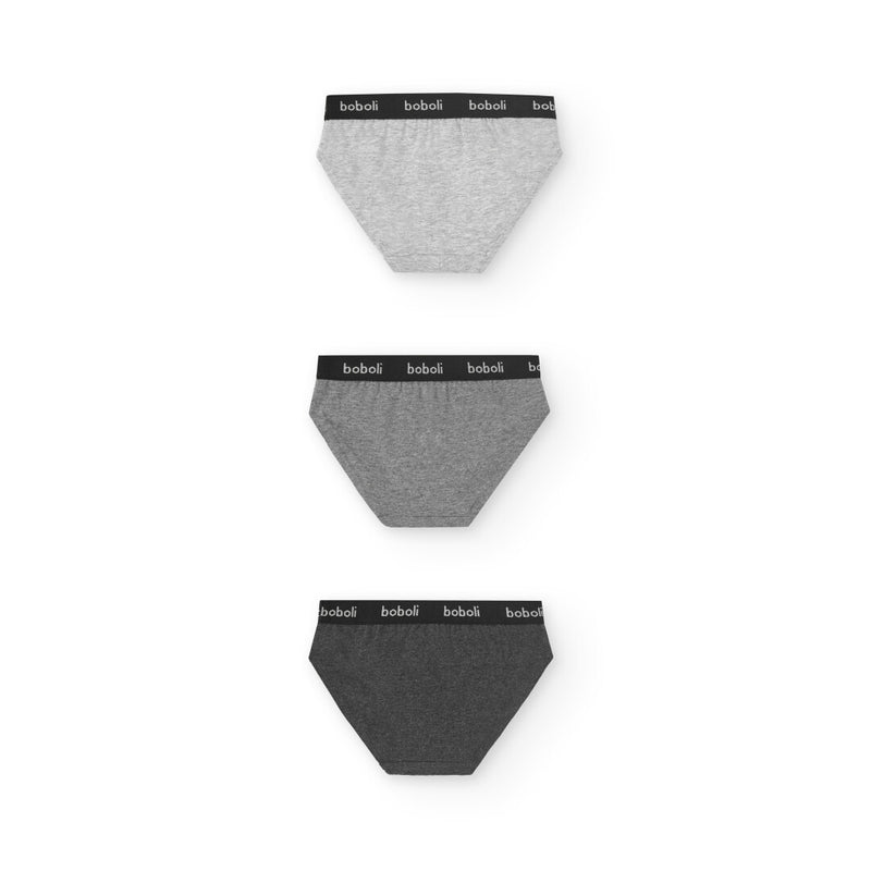 3 Pack Briefs - Grey