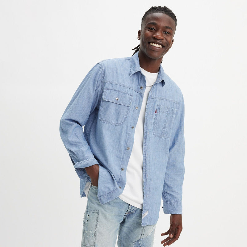 Long Sleeve Auburn Worker Shirt - Chambray