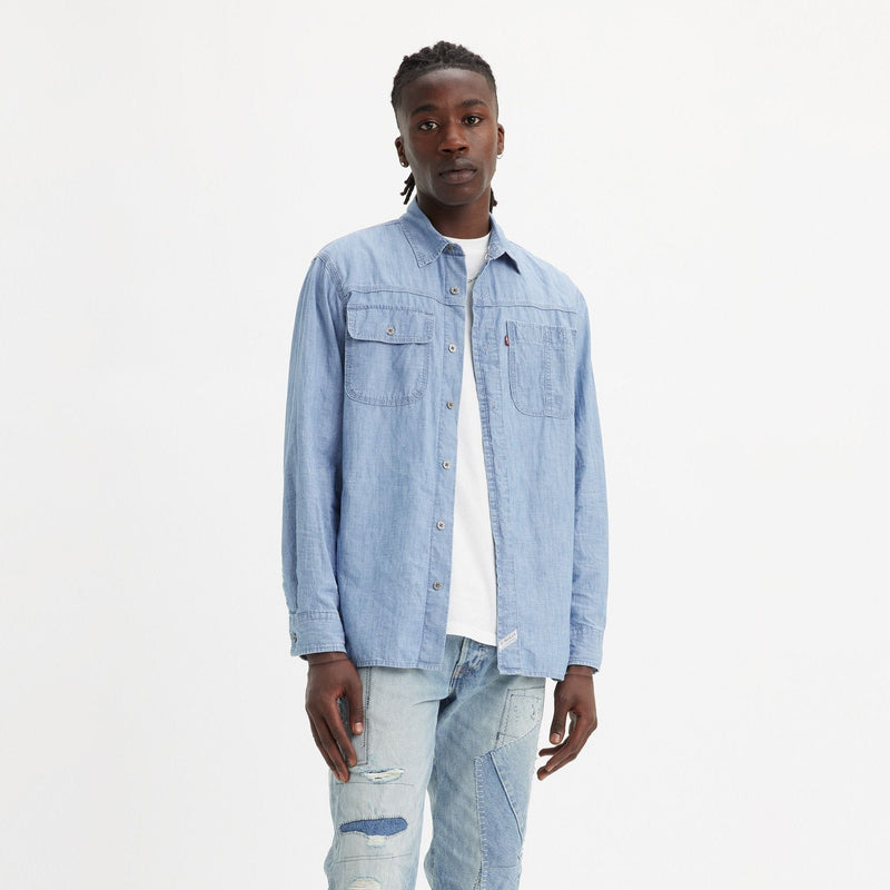 Long Sleeve Auburn Worker Shirt - Chambray