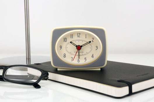 Small Classic Alarm Clock Grey