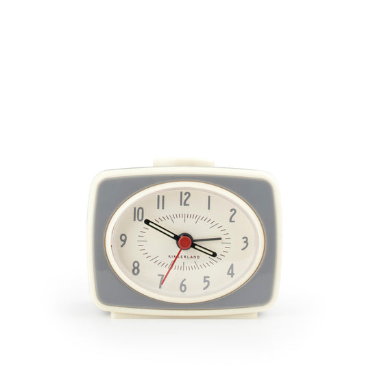 Small Classic Alarm Clock Grey