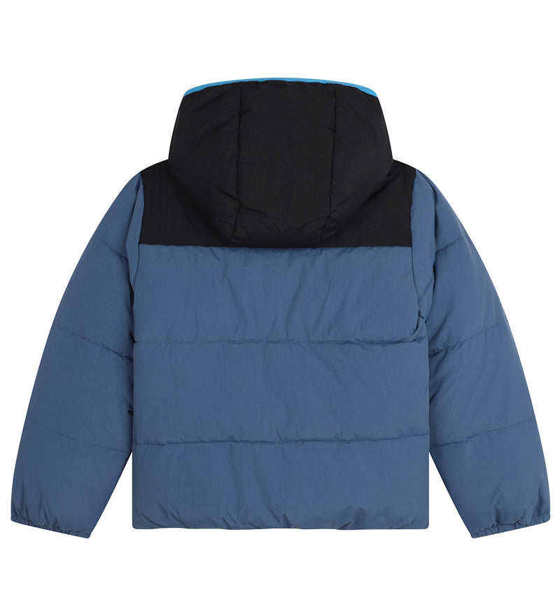 Water Repellent Puffer Jacket - Blue