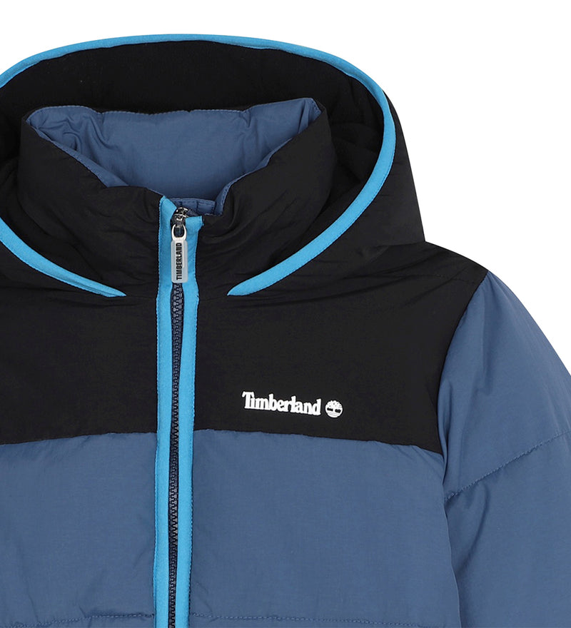 Water Repellent Puffer Jacket - Blue