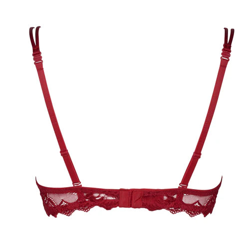 After Eden Gel Lace Bra - Red