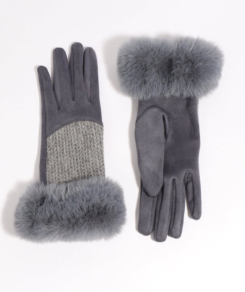 Aria Glove - Silver Grey