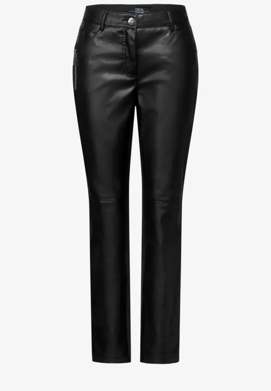 Vicky Pu-Mix Trouser - Black