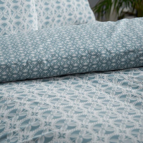 Sardinia Tile Duvet Cover Set - Seafoam