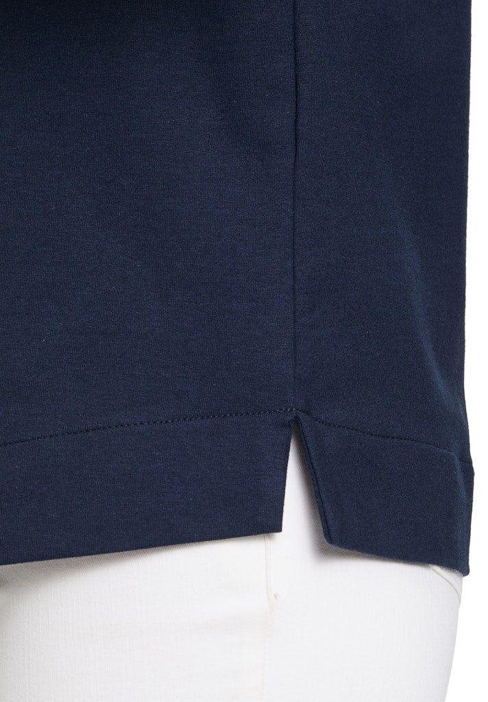 Drawstring Sweatshirt - Patch Dark Blue/brown