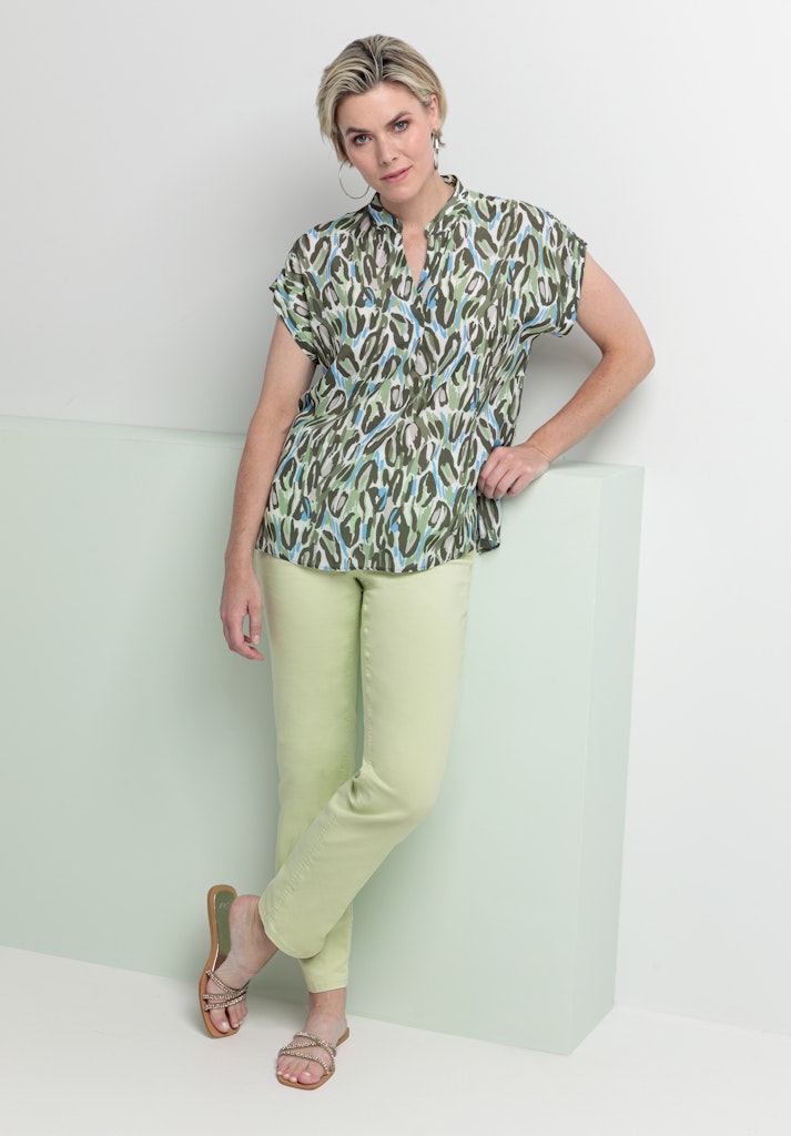 Urban Jungle Slip On Blouse - Green