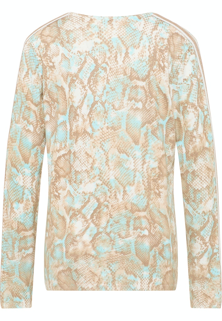 Round Neck Print Jumper - Beach