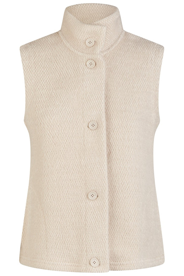 Knit Gilet - Panna Cotta