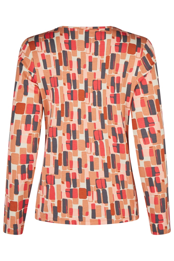 MULTI PRINT TOP - Coral