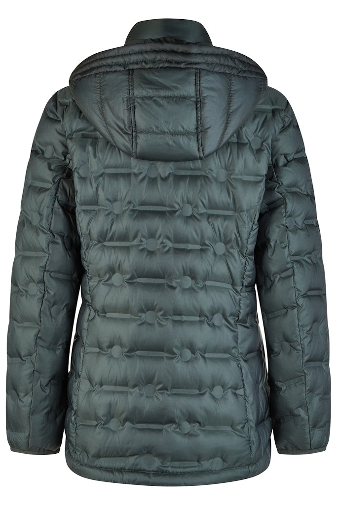 Hooded Down Jacket - Bottle Green