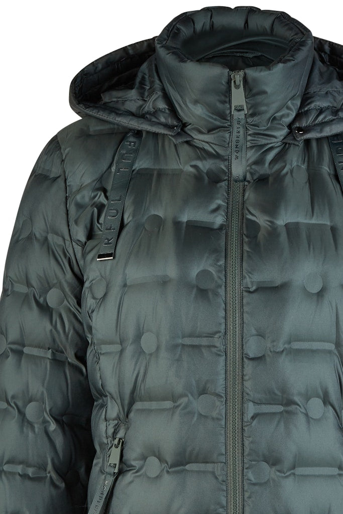 Hooded Down Jacket - Bottle Green