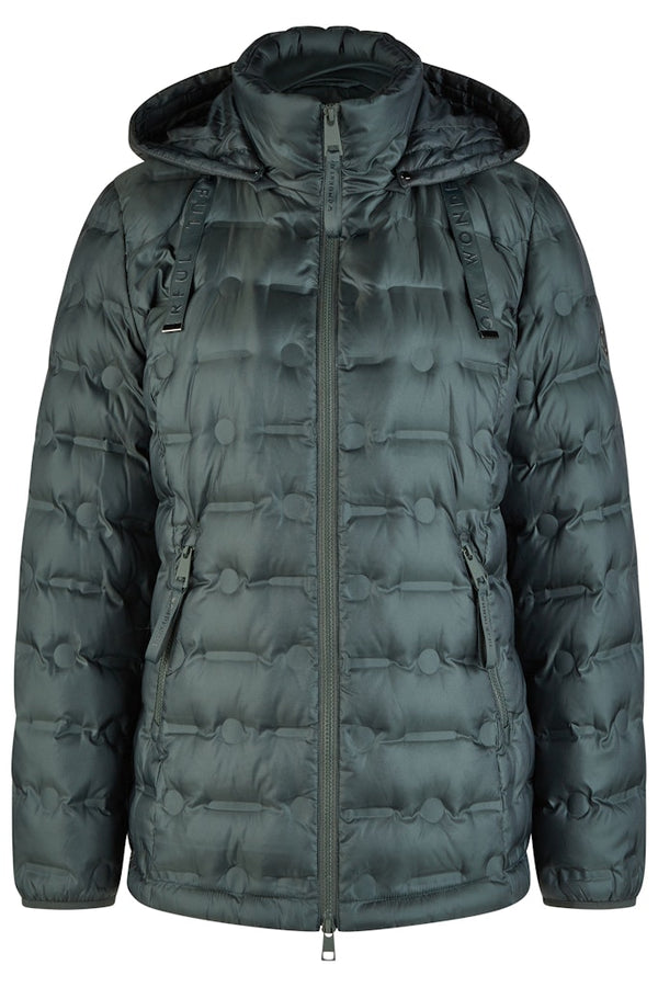 Hooded Down Jacket - Bottle Green