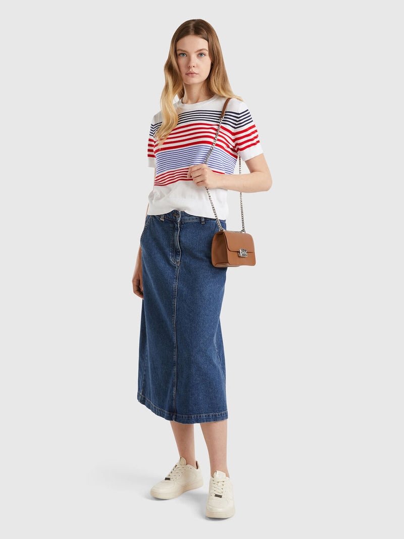 Be Sailor Denim Skirt - Denim