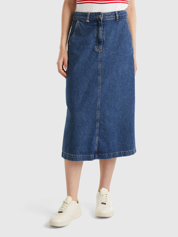 Be Sailor Denim Skirt - Denim