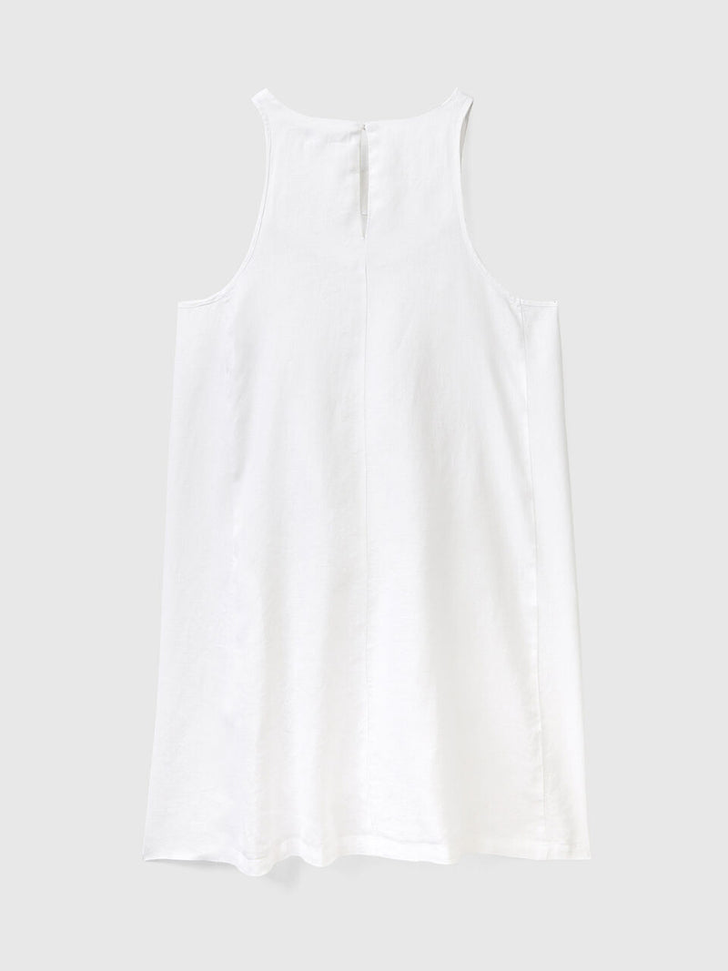 Sleeveless Dress - White