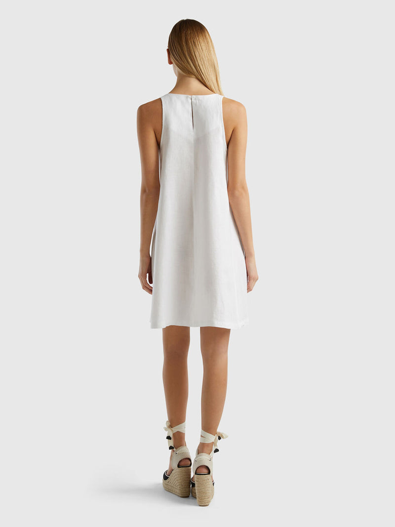 Sleeveless Dress - White