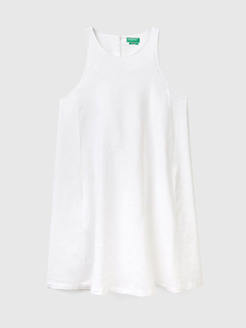 Sleeveless Dress - White