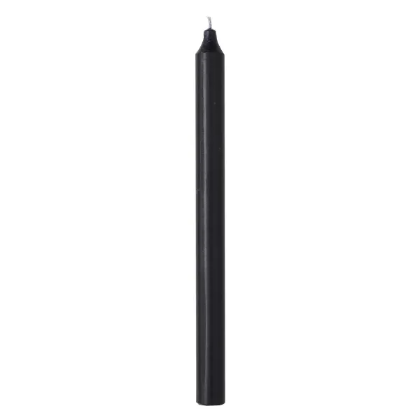 Rustic Taper Candle 29cm - Black