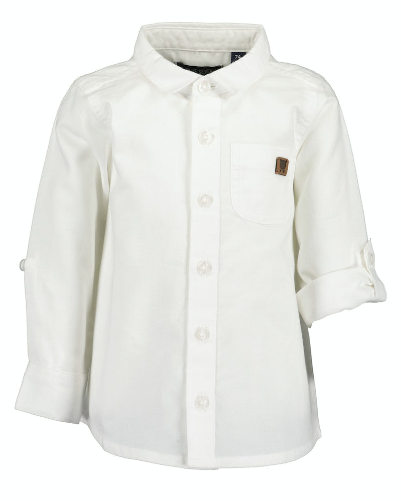 Chest Pocket Shirt - White