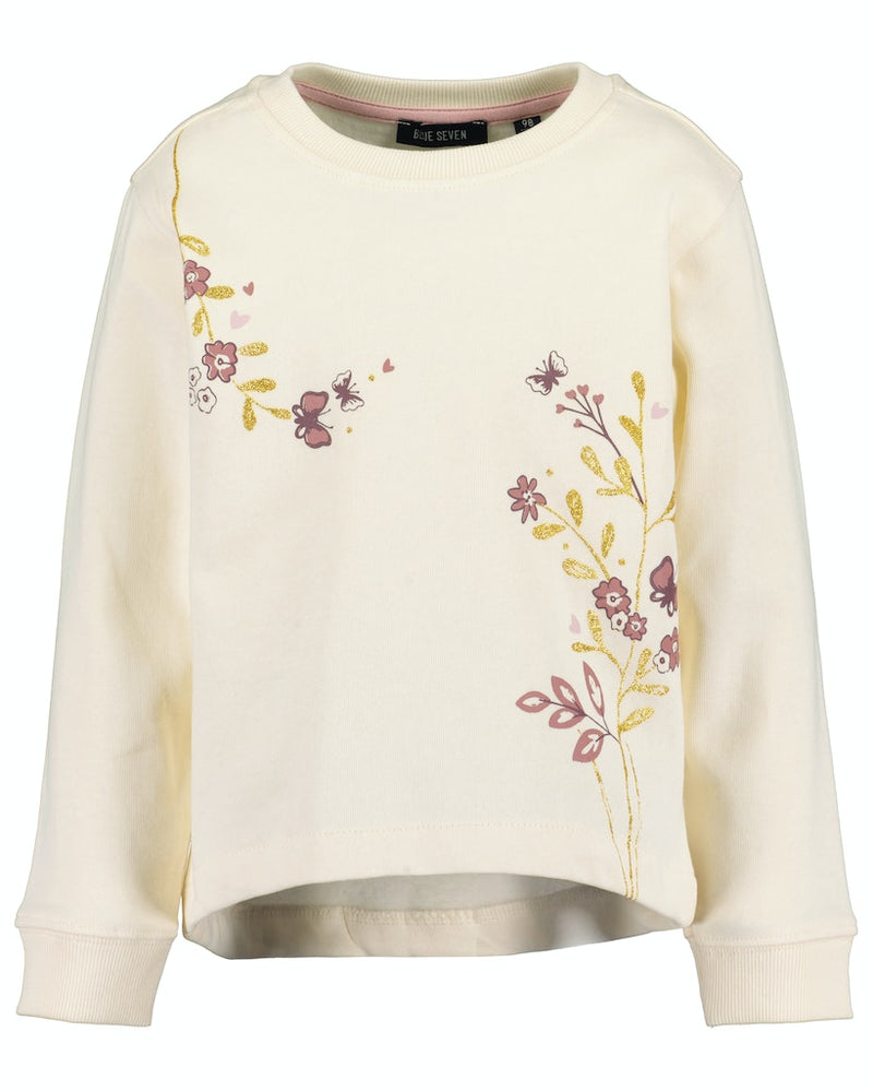 High Low Hemline Sweatshirt - Offwhite