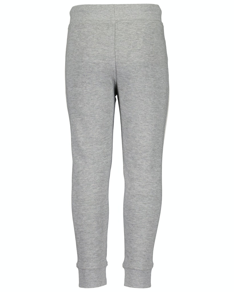 1 Leg Print Joggers - Mid Grey