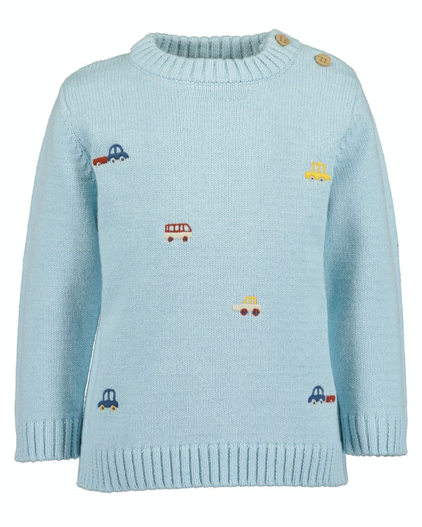 Round Neck Jumper - Pacific