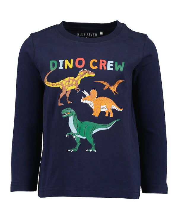 Dinosaur Long Sleeve T-Shirt - Night Blue