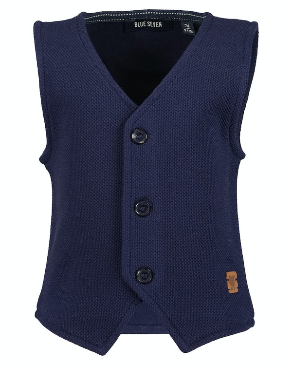 Knit Waistcoat - Night Blue