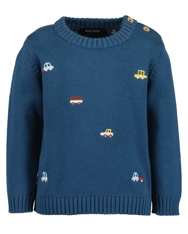 Round Neck Jumper - Light Blue