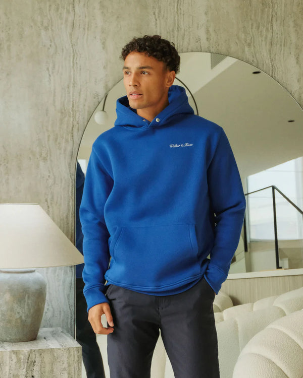 Script Hoodie - Cobalt Blue